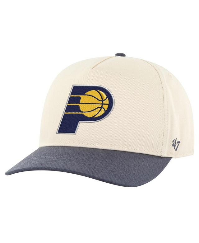 47 Brand Mens Cream/Navy Indiana Pacers Roscoe Hitch Adjustable Hat Product Image