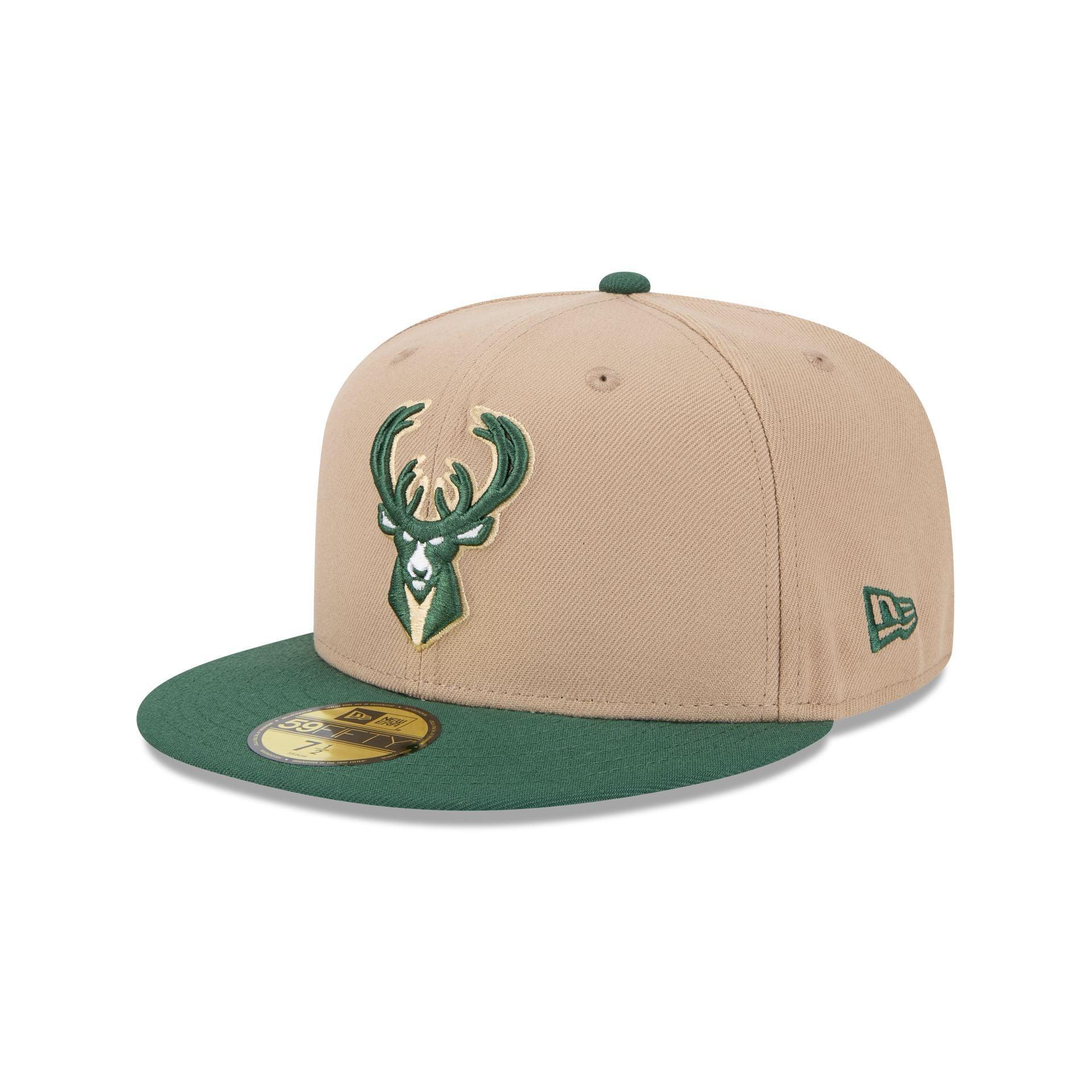 Milwaukee Bucks Camel 59FIFTY Fitted Hat Male Product Image