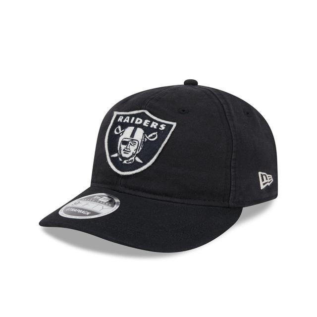 Las Vegas Raiders Canvas Felt Retro Crown 9FIFTY Adjustable Hat Male Product Image