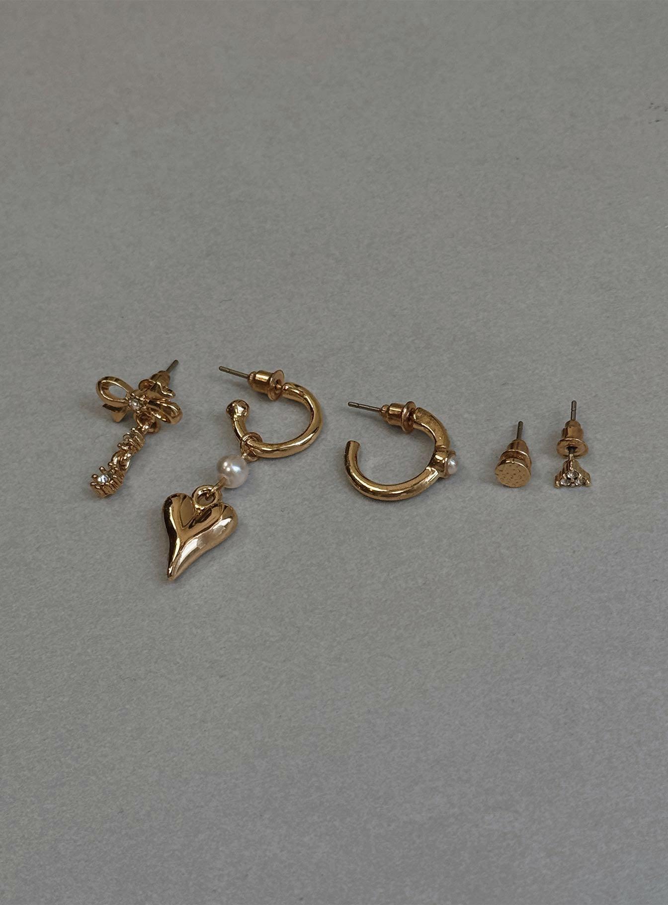 Honeymoon Earring Pack Gold Product Image