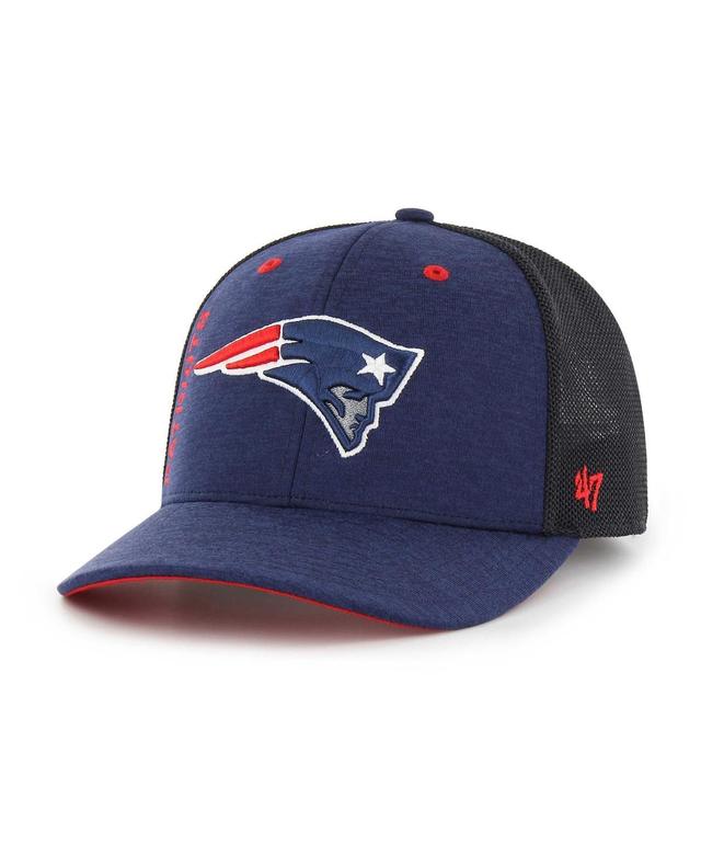 Mens 47 Brand Navy New England Patriots Pixelation Trophy Flex Hat Product Image