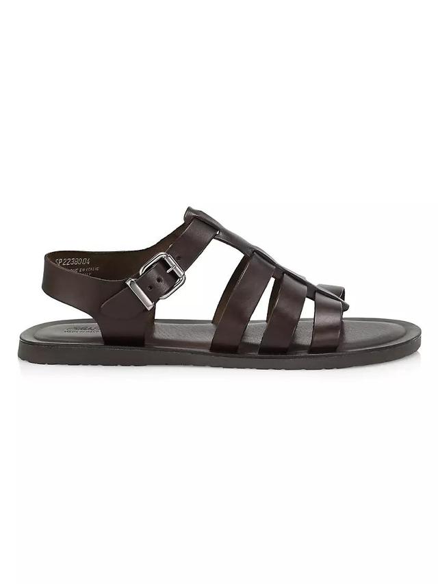 COLLECTION Strapped Leather Sandals Product Image