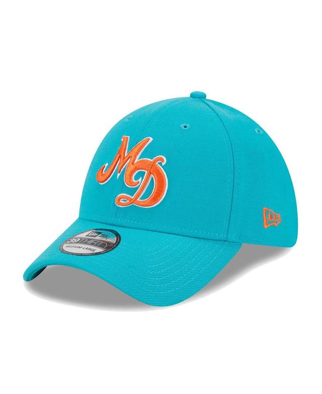 Mens New Era Aqua Miami Dolphins City Originals 39THIRTY Flex Hat Product Image