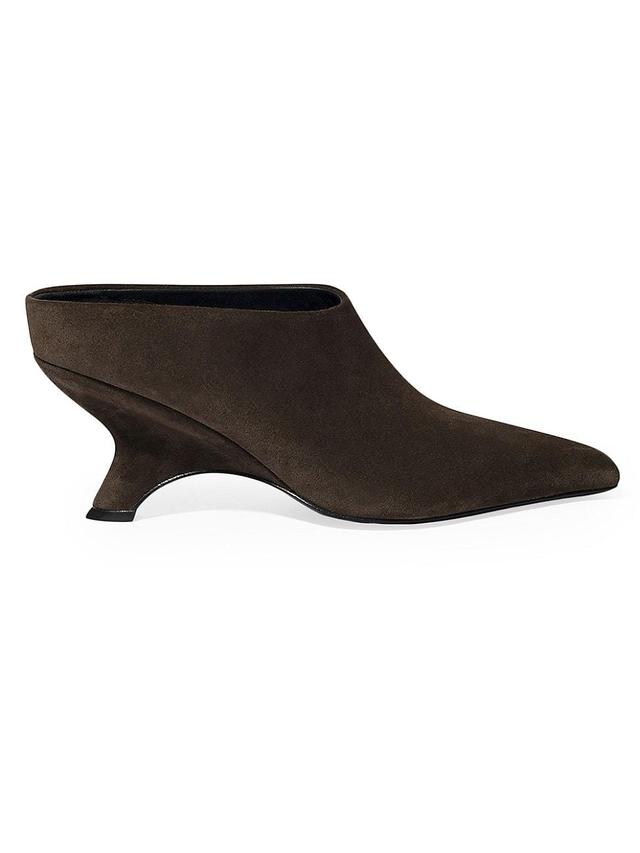 Womens Shadow 75MM Suede Mules Product Image