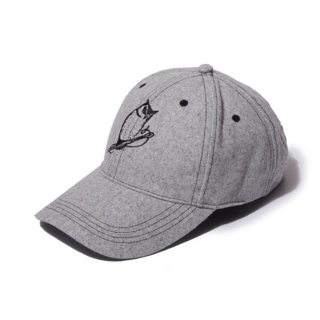 Grayers Owl Wool Baseball Cap - Light Gray Product Image