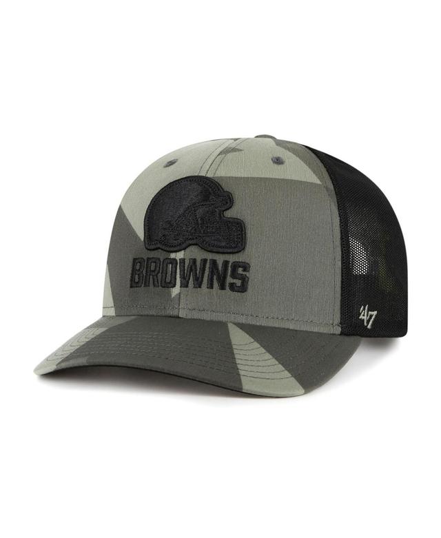 Mens 47 Camo/Black Cleveland Browns Countershade MVP Trucker Snapback Hat Product Image