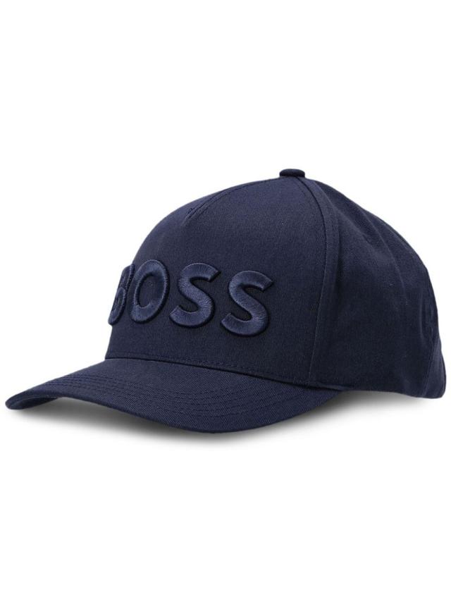 Logo-embroidered Cotton Baseball Cap In Blue Product Image