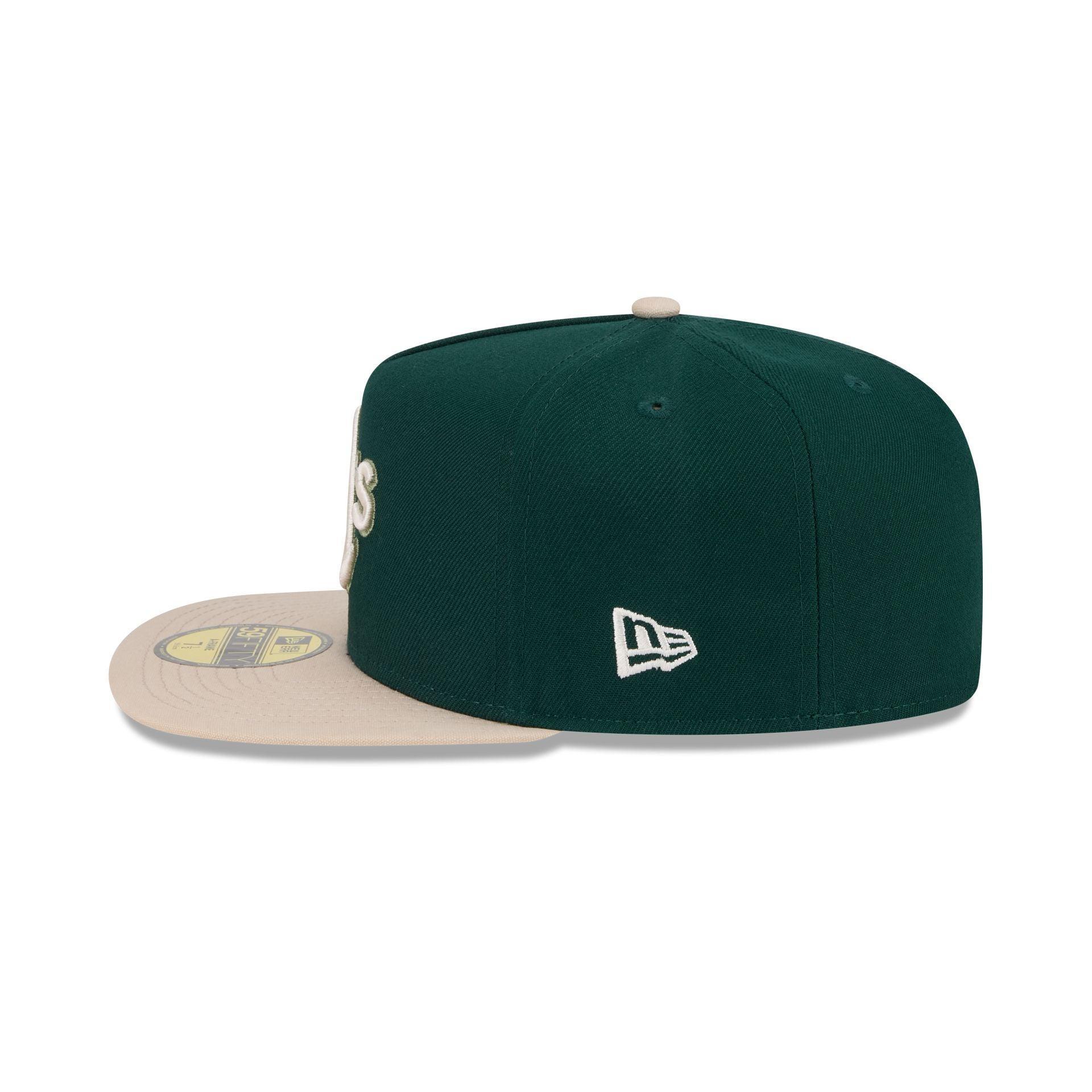 Oakland Athletics Canvas 59FIFTY A-Frame Fitted Hat Male Product Image