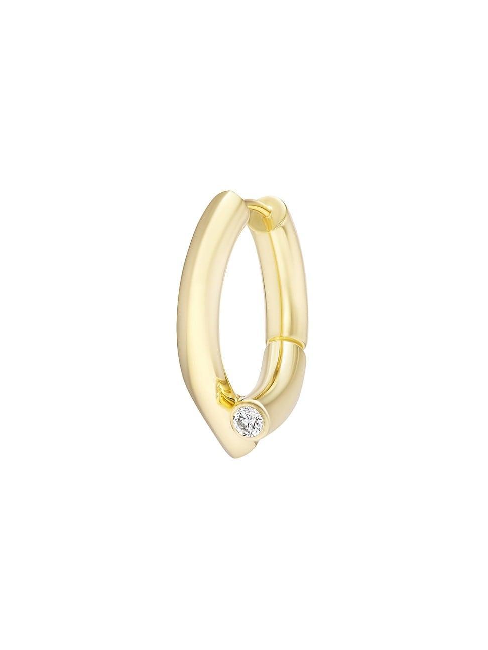 Womens Oera Mini 18K Yellow Gold & 0..10 TCW Diamond Single Earring Product Image