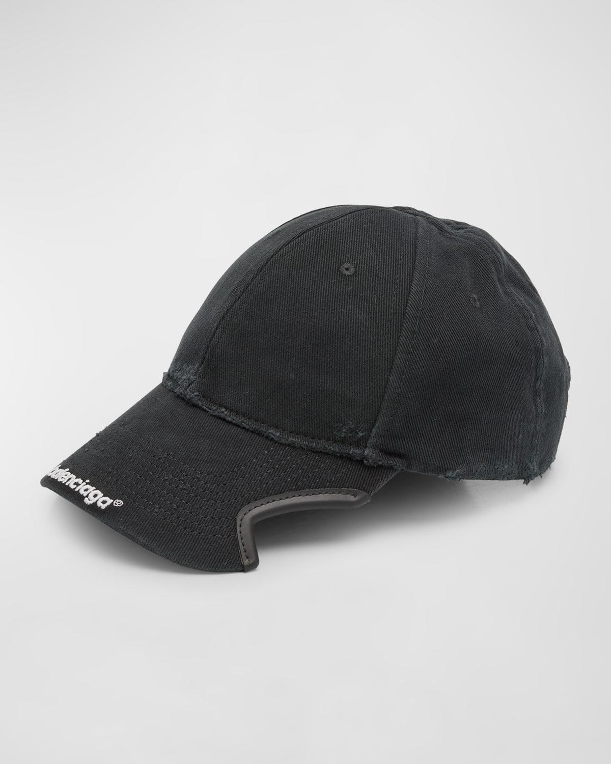 Mens Distressed Baseball Cap Product Image