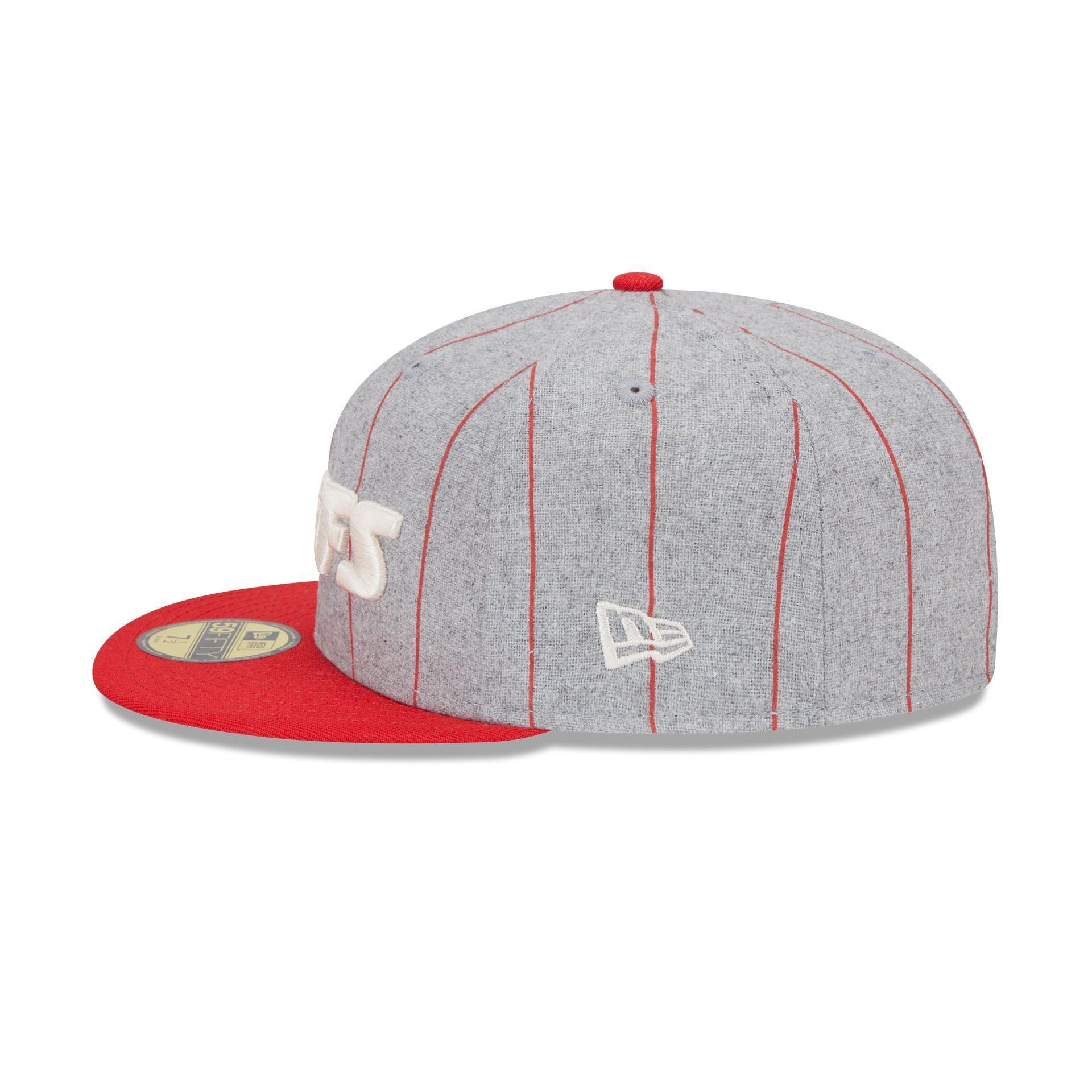 Kansas City Chiefs Heather Pinstripe 59FIFTY Fitted Hat Male Product Image