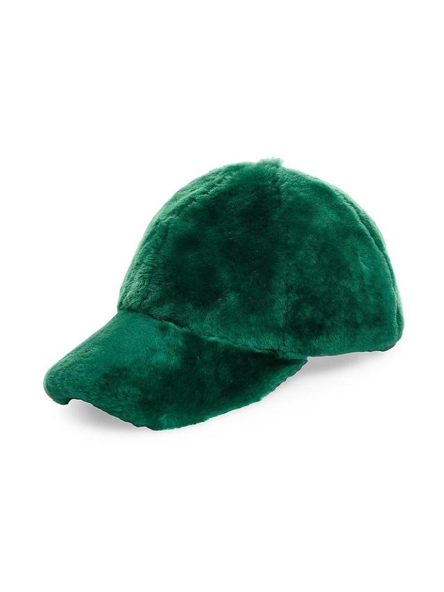 Womens Shearling Baseball Cap Product Image