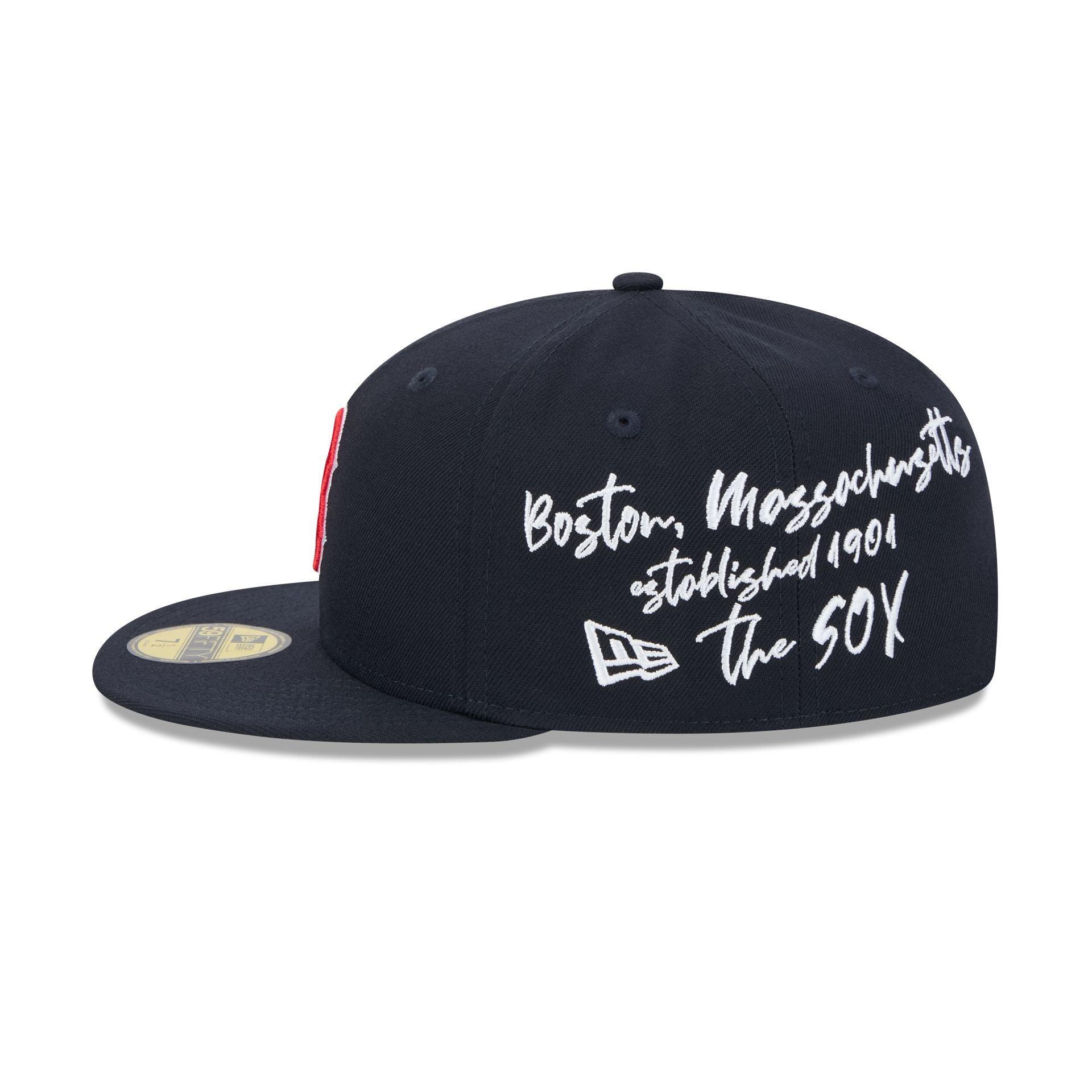 Boston Red Sox Team Verbiage 59FIFTY Fitted Hat Male Product Image