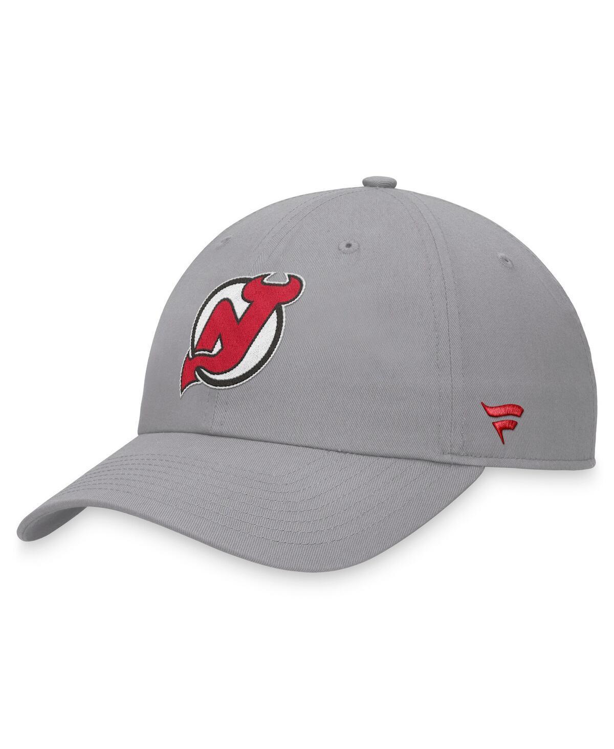 Fanatics Mens Gray New Jersey Devils Extra Time Adjustable Hat Product Image