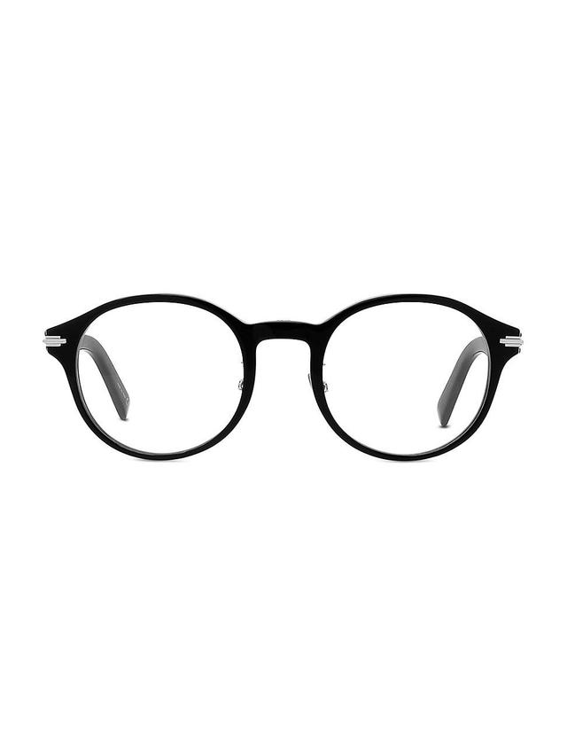 Mens DiorBlackSuit 53MM Round Glasses Product Image