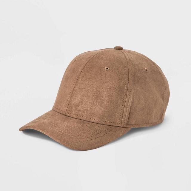 Mens Recycled Polyester 6 Panel Baseball Hat - Goodfellow & Co Khaki Product Image