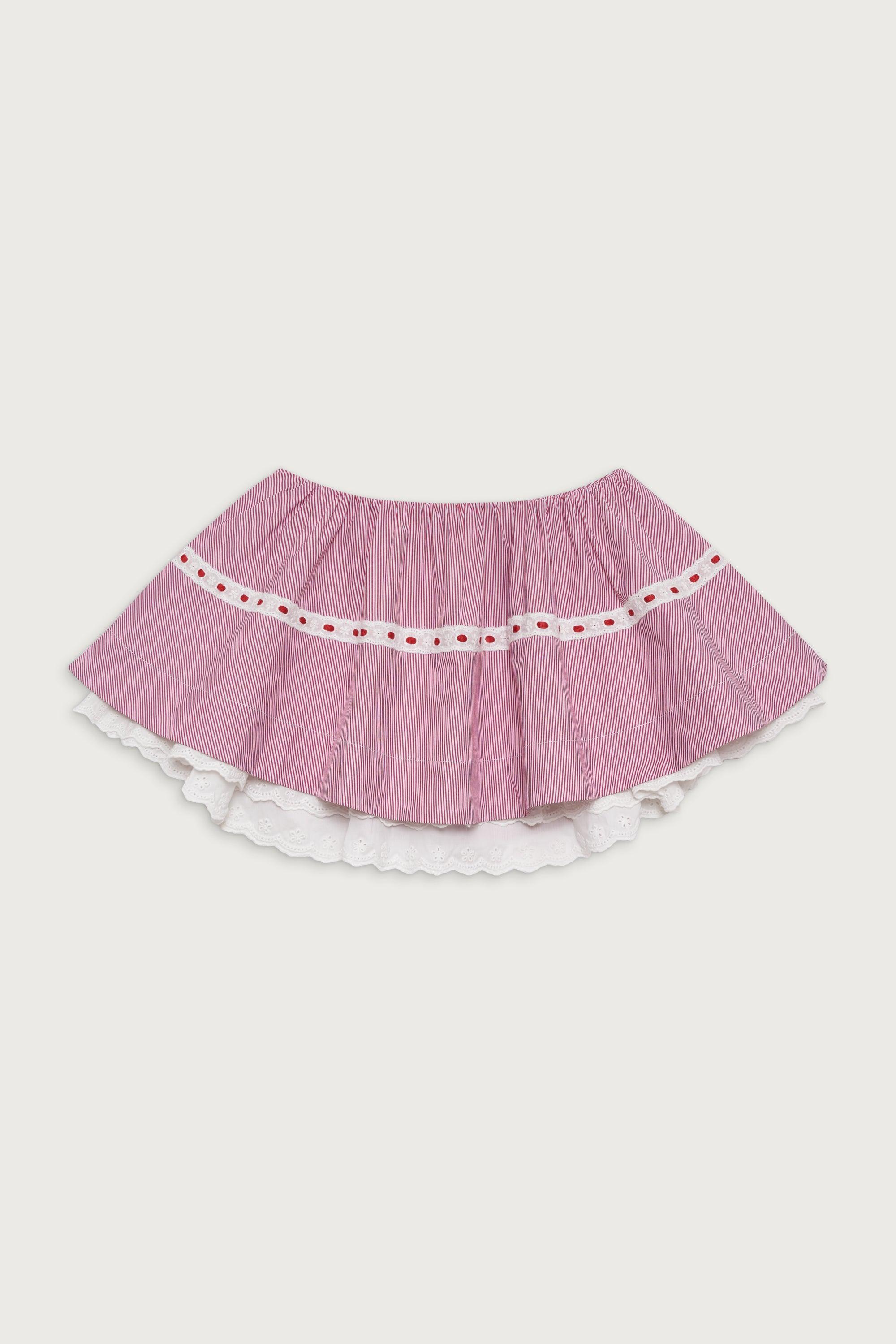 Darling Striped Skirt - Peppermint Product Image