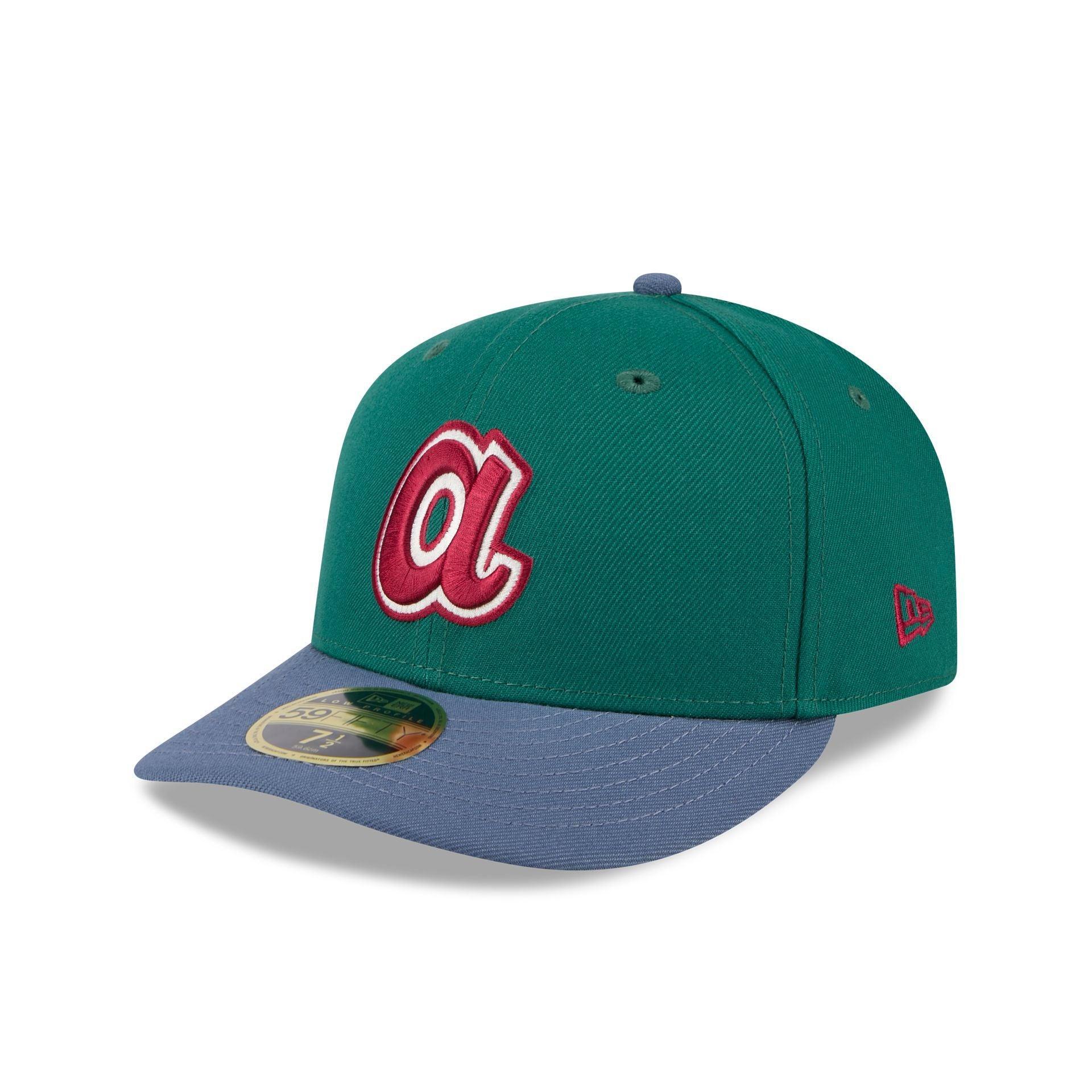 Atlanta Braves Green Gemstone Low Profile 59FIFTY Fitted Hat Male Product Image