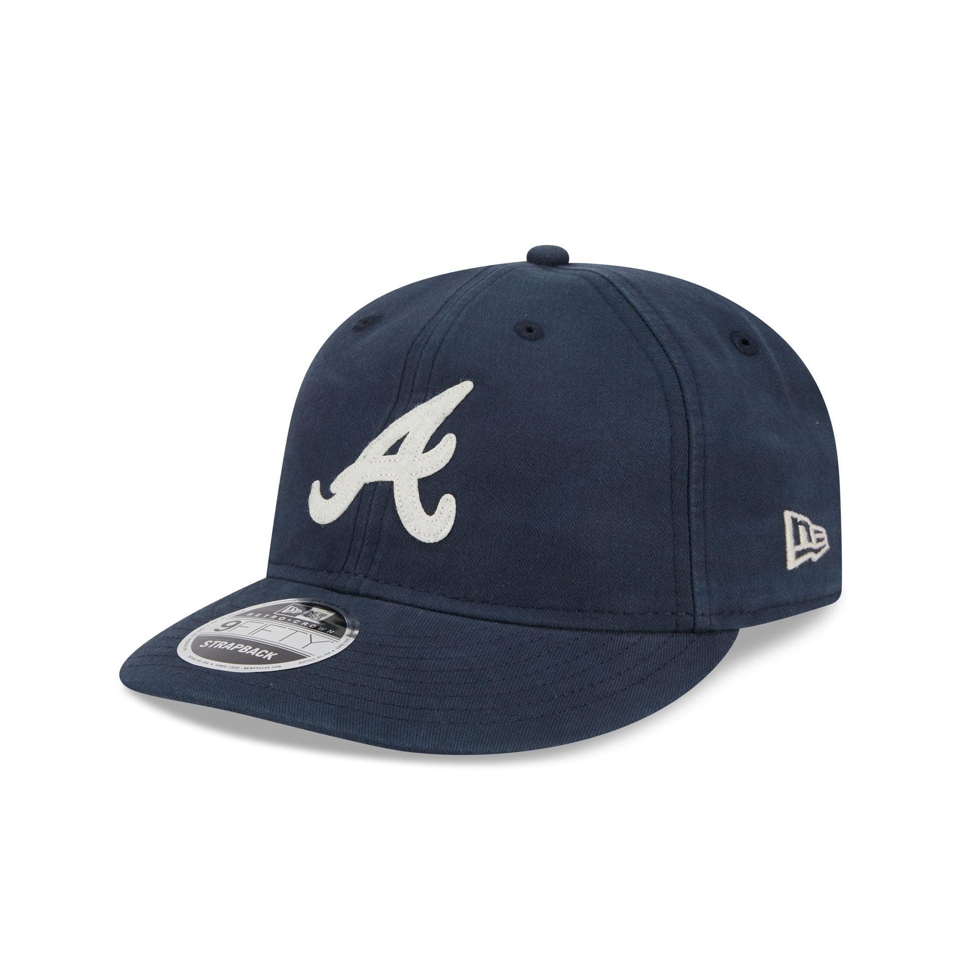 Atlanta Braves Canvas Felt Retro Crown 9FIFTY Adjustable Hat Male Product Image