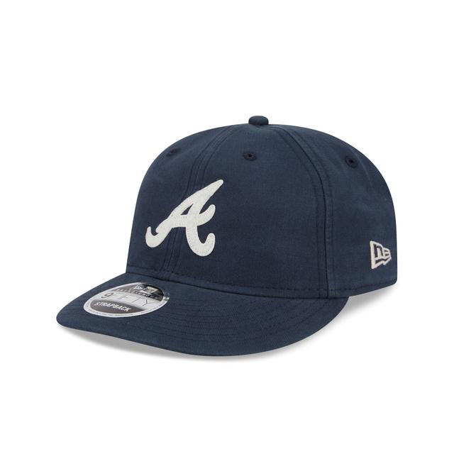 Atlanta Braves Canvas Felt Retro Crown 9FIFTY Adjustable Hat Male Product Image