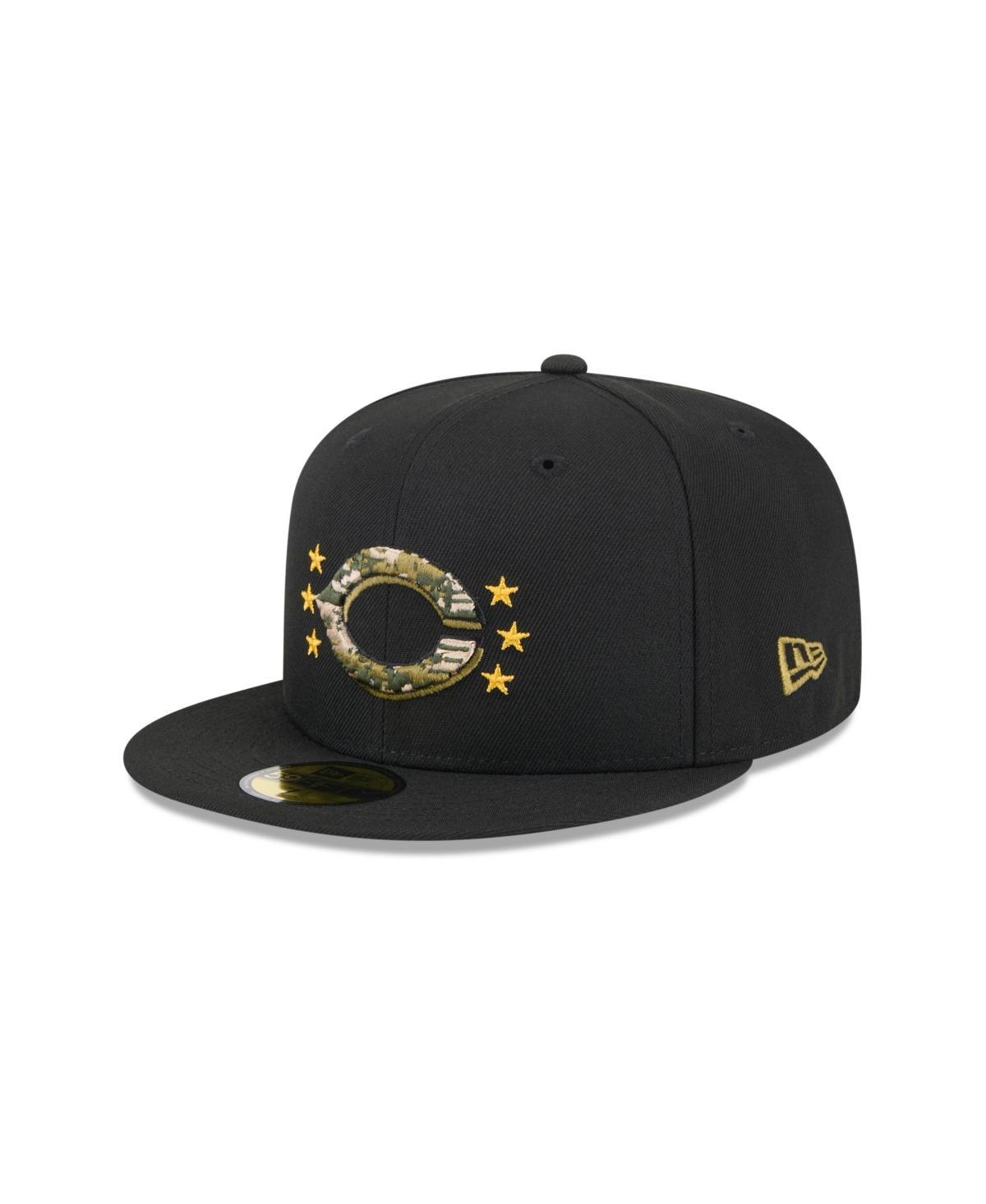 Mens New Era Black Cincinnati Reds 2024 Armed Forces Day On-Field 59FIFTY Fitted Hat Product Image