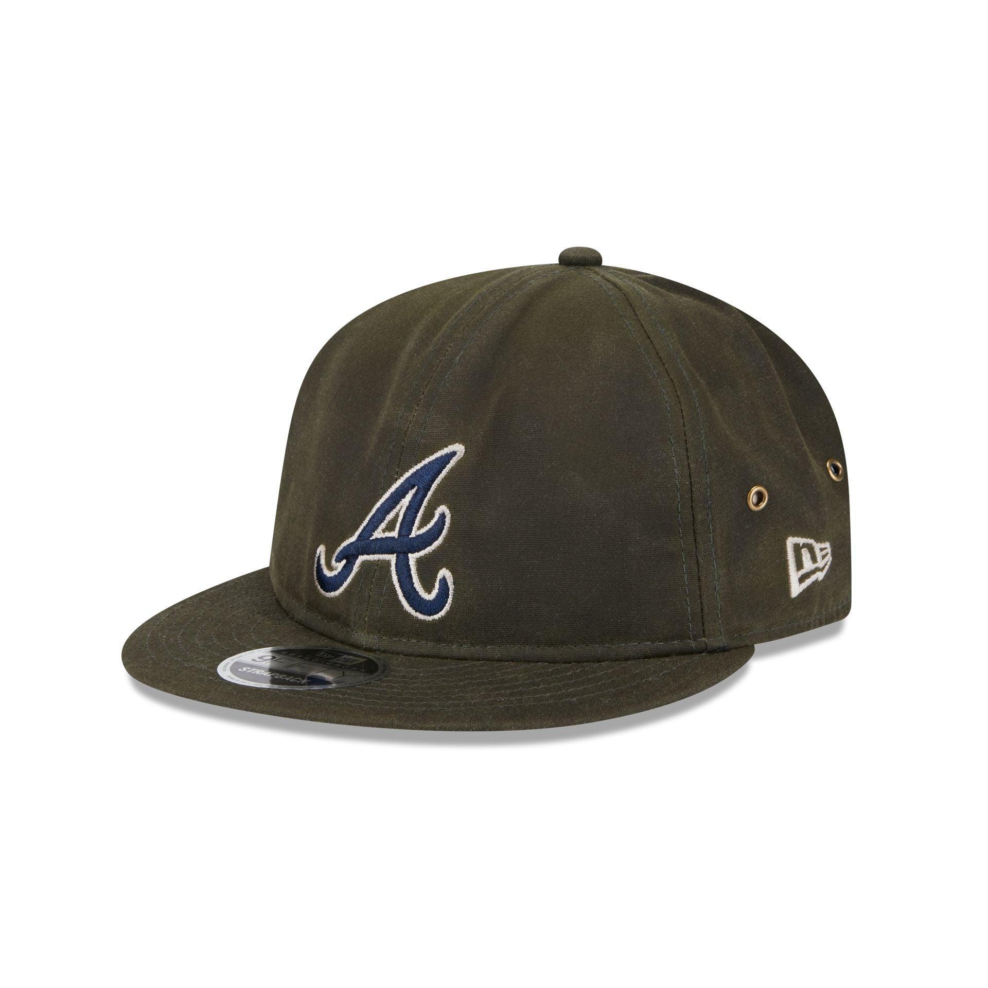 Atlanta Braves Rifle Green Retro Crown 9FIFTY Adjustable Hat Male Product Image