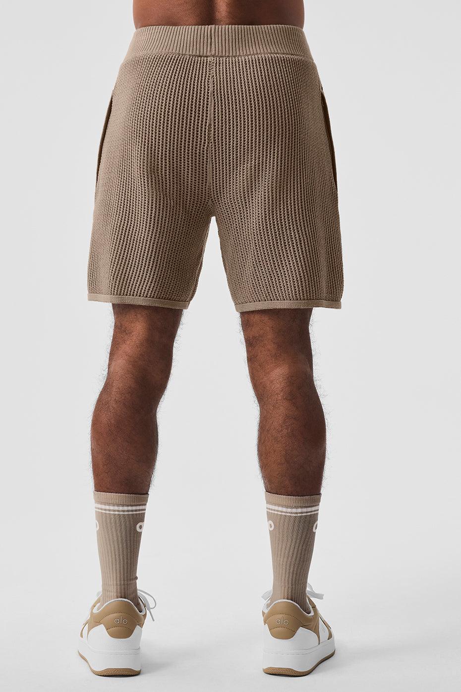 Open-Knit Short - Gravel Male Product Image