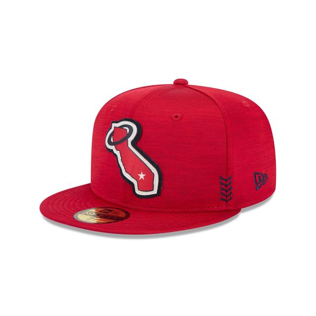 Los Angeles Angels 2024 Clubhouse 59FIFTY Fitted Hat Male Product Image