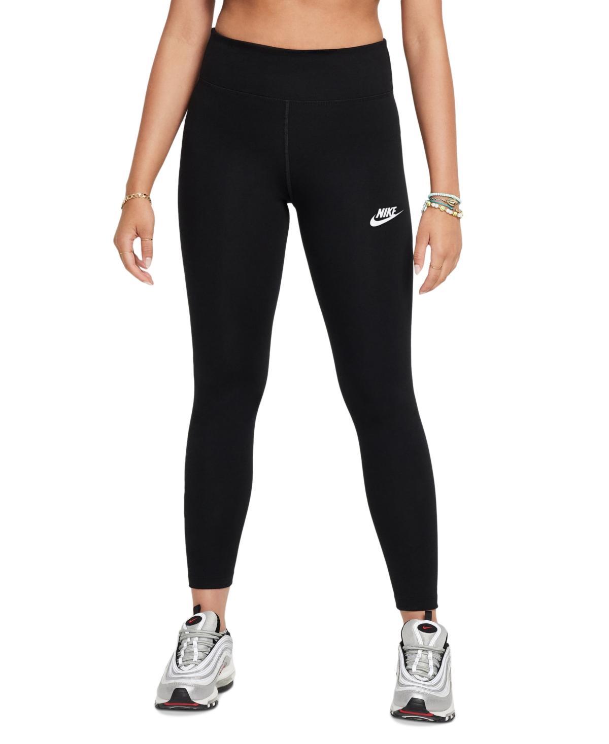 Nike Big Girls Sportswear Classic High-Waisted Leggings - Black Product Image