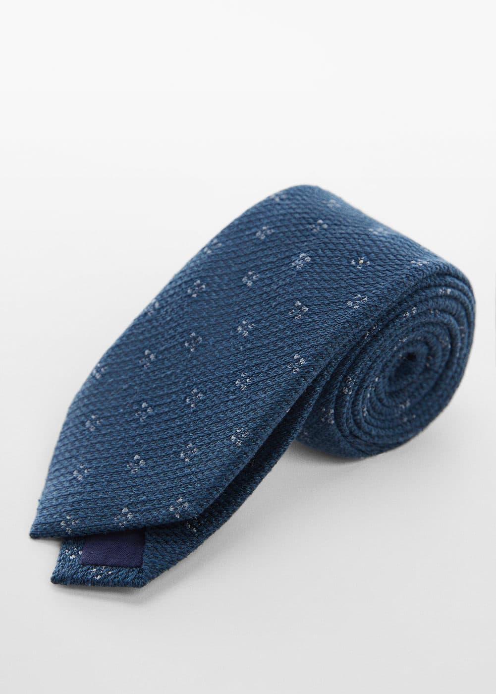 MANGO MAN - 100% structured mulberry silk tie - One size - Men Product Image