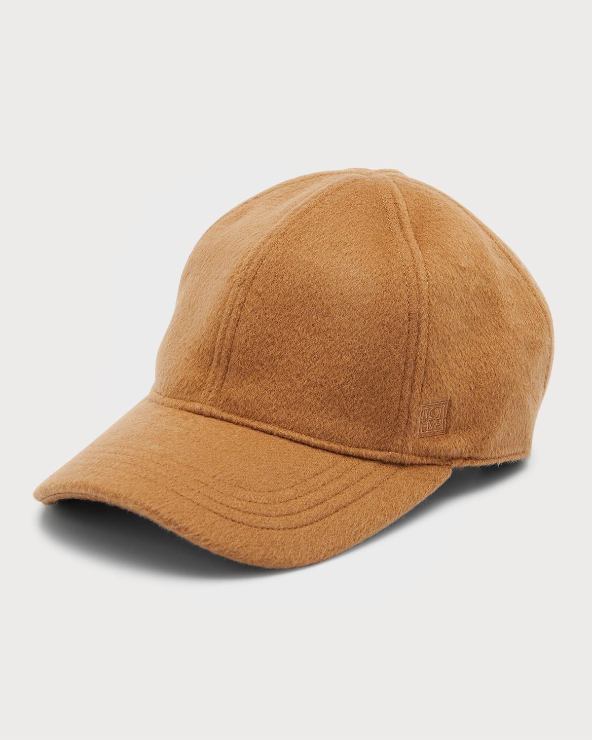 Double Cashmere Ball Cap Product Image