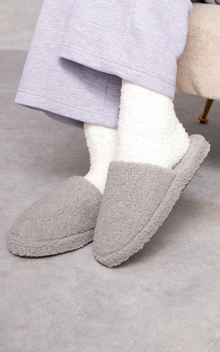 Grey Borg Slip On Slippers Product Image