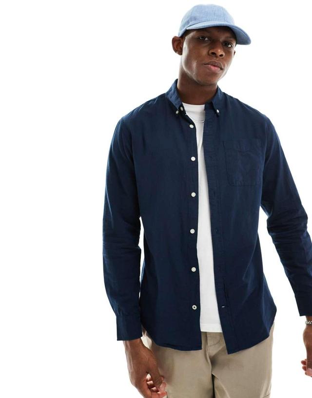 Jack & Jones oxford shirt in navy Product Image