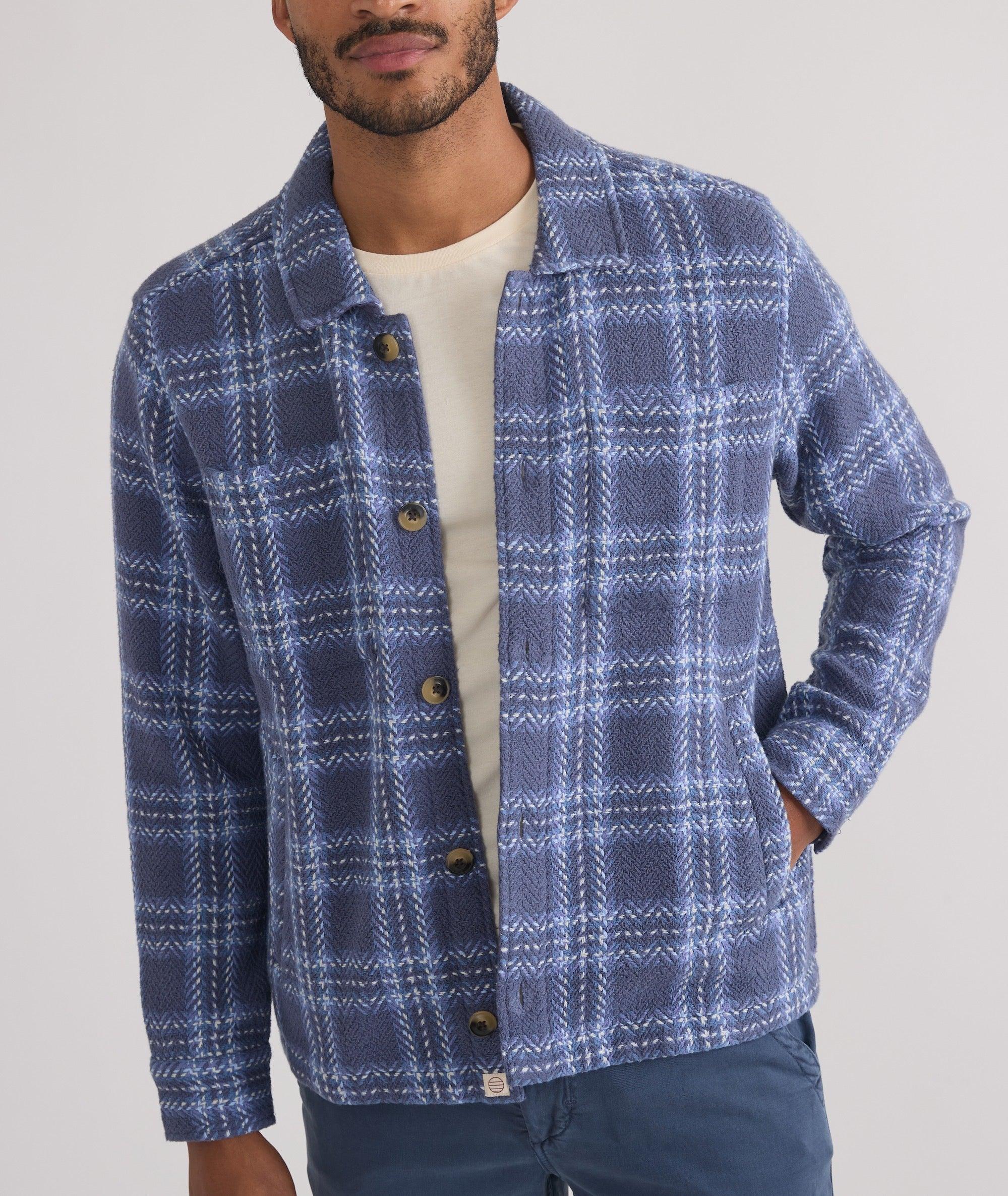 Textured Herringbone Overshirt Product Image