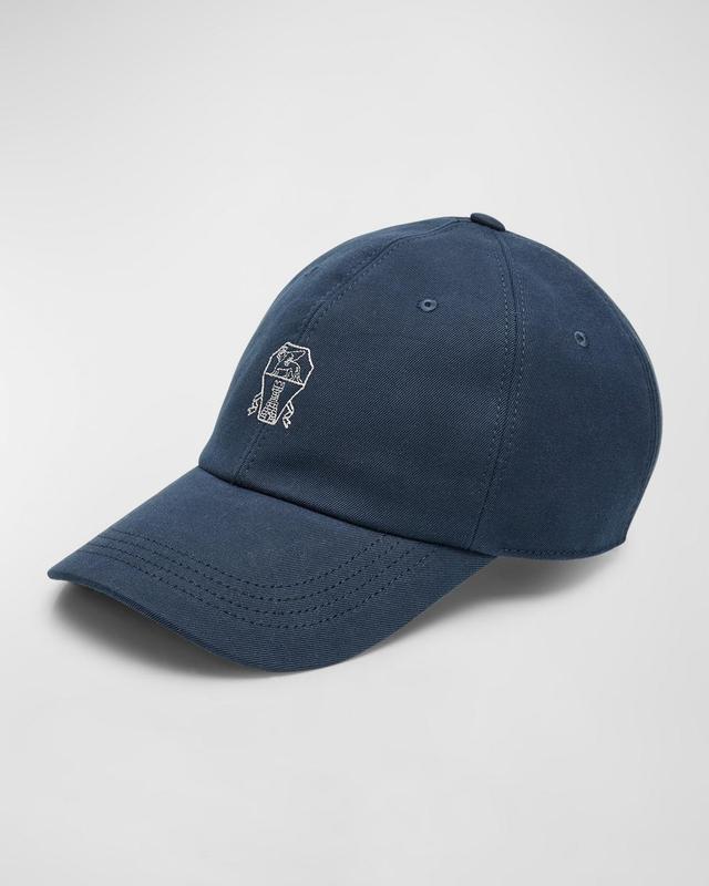 Men's Crest Logo Denim Baseball Hat Product Image