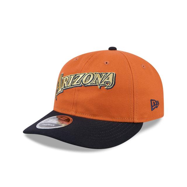 Arizona Diamondbacks Gold Wood Retro Crown 9FIFTY Snapback Hat Male Product Image