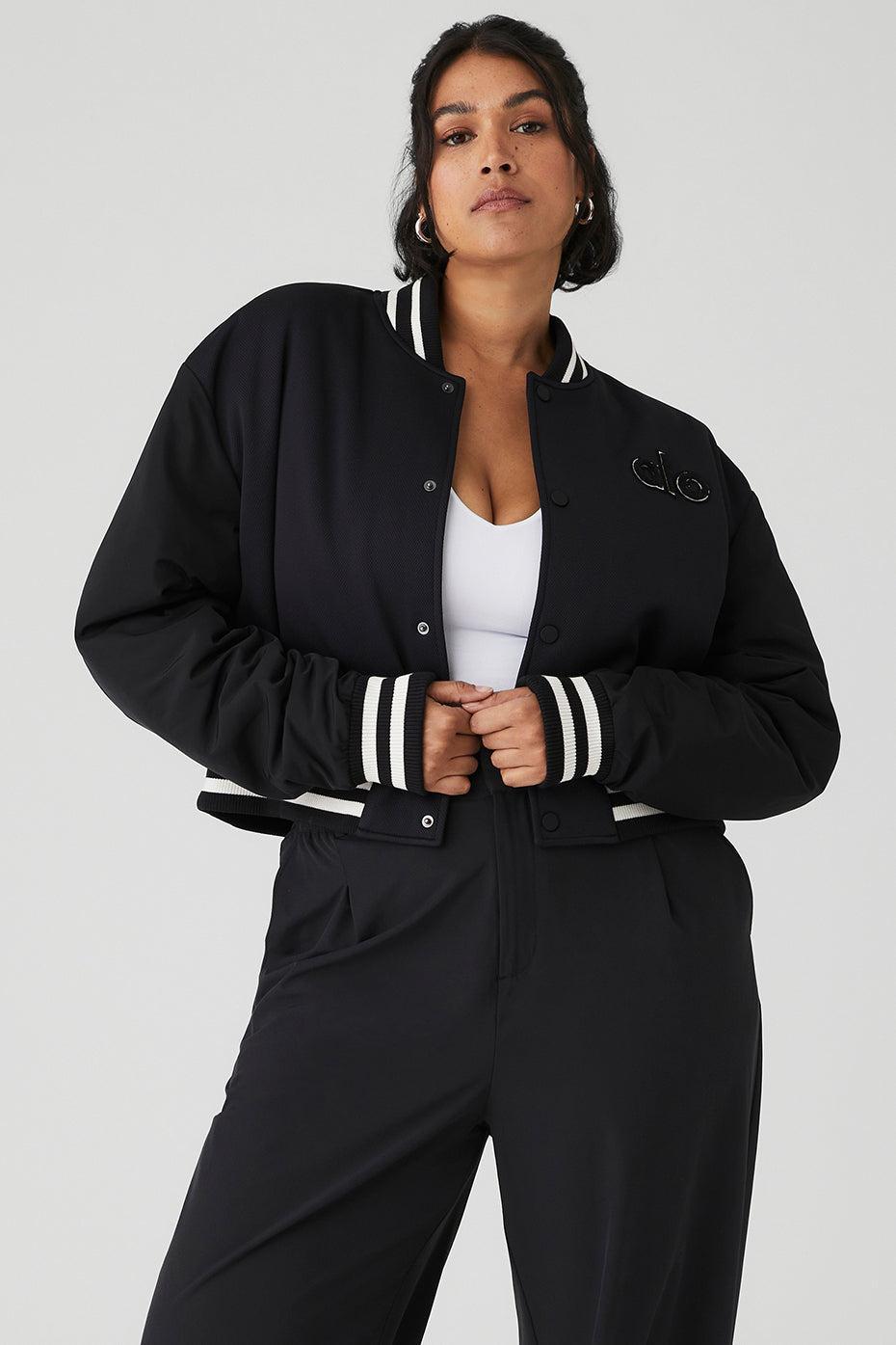 Cropped G.O.A.T Jacket - Black Female Product Image