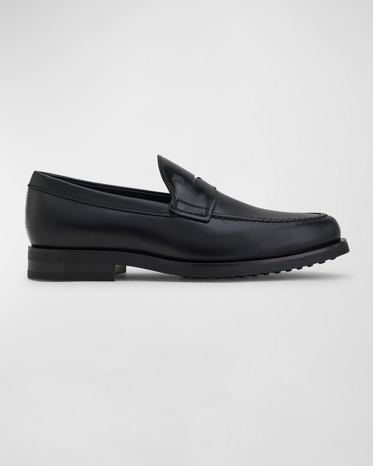 Mens Leather Penny Loafers Product Image