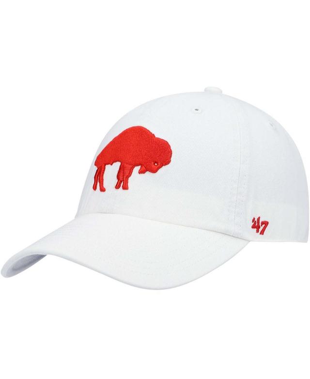 Mens White Buffalo Bills Clean Up Legacy Adjustable Hat Product Image