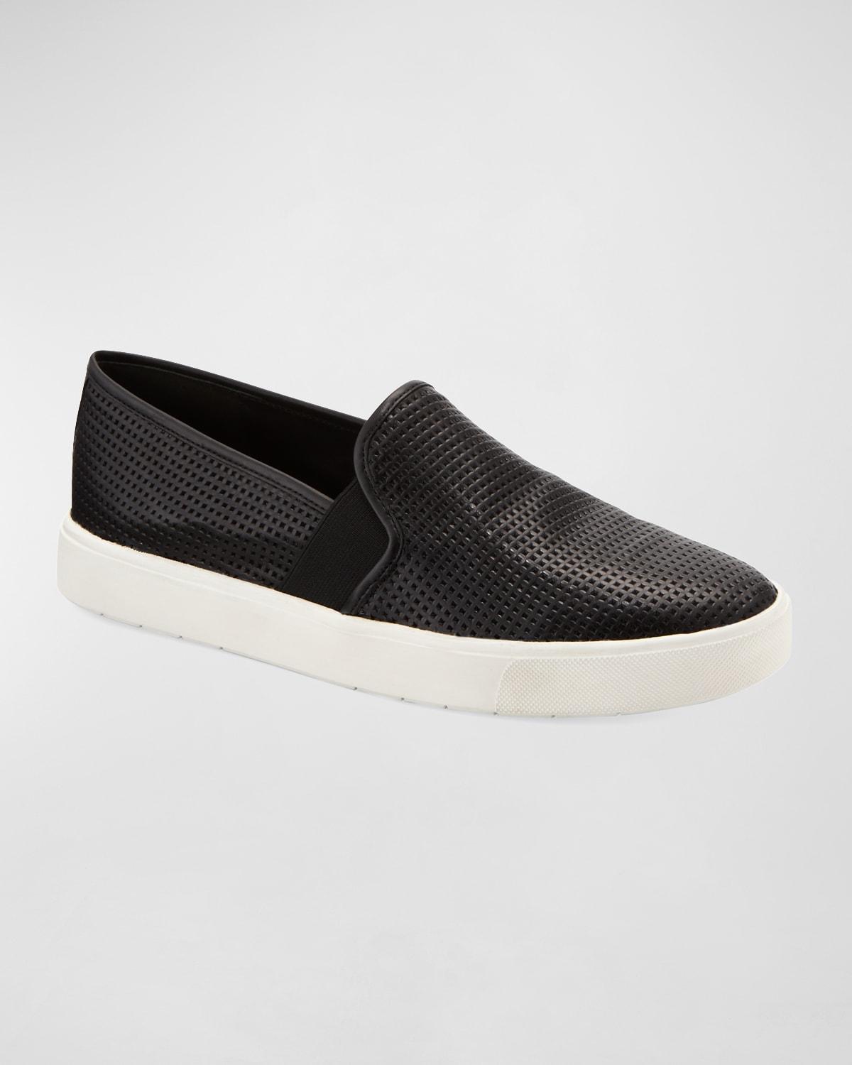 Womens Blair Perforated Leather Slip-On Sneakers Product Image