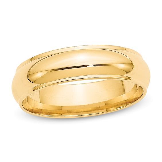 Men's 6.0mm Wedding Band in 14K Gold Product Image