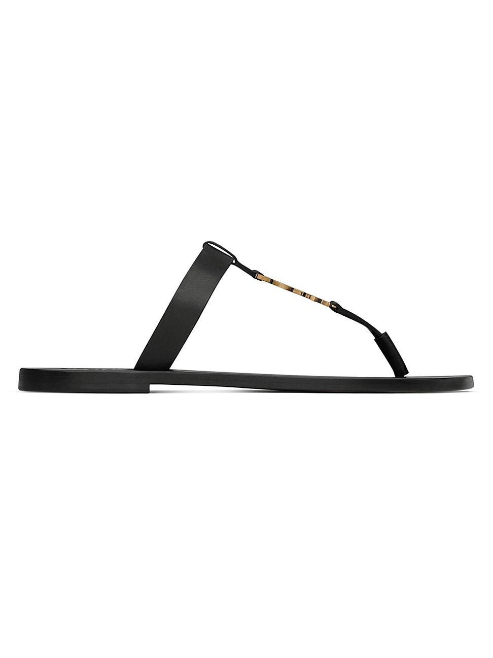 Mens Cassandre Slide Sandals in Smooth Leather Product Image