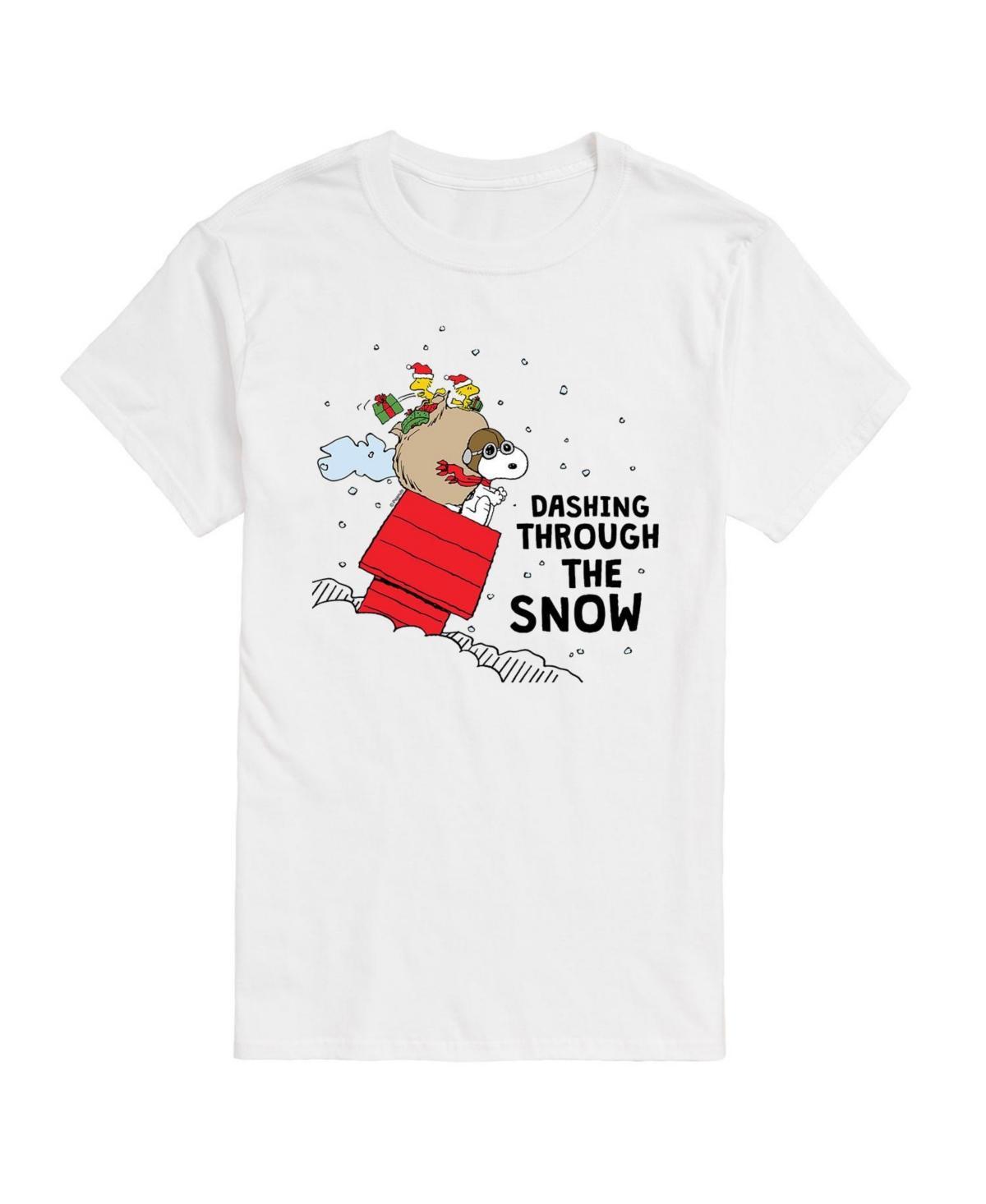 Mens Peanuts Dashing Through Snow Tee Product Image