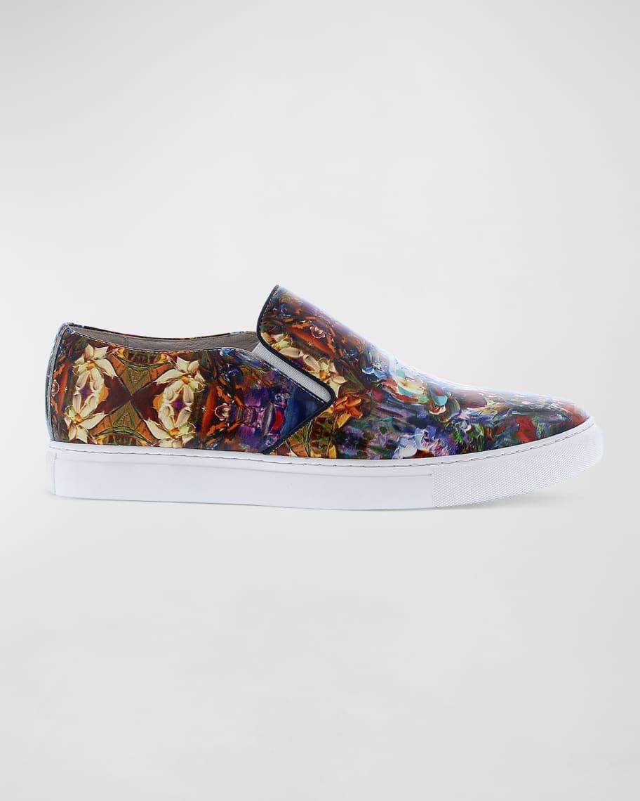 Men's Morcilla Mix Graphic-Print Low-Top Sneakers Product Image