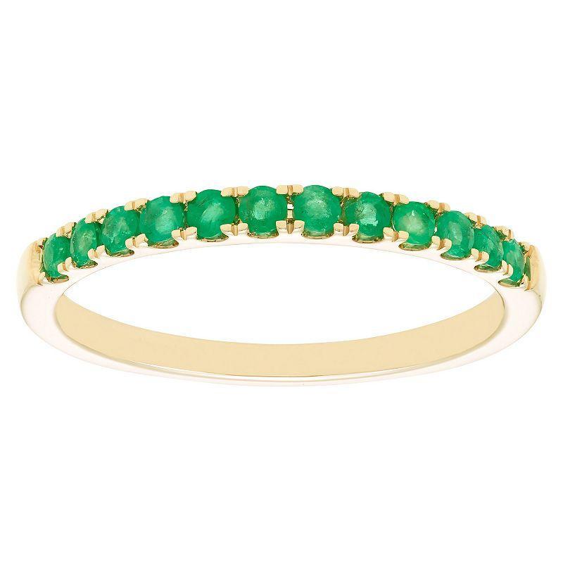 Boston Bay Diamonds 10k Gold Gemstone Stacking Ring, Womens Green Product Image