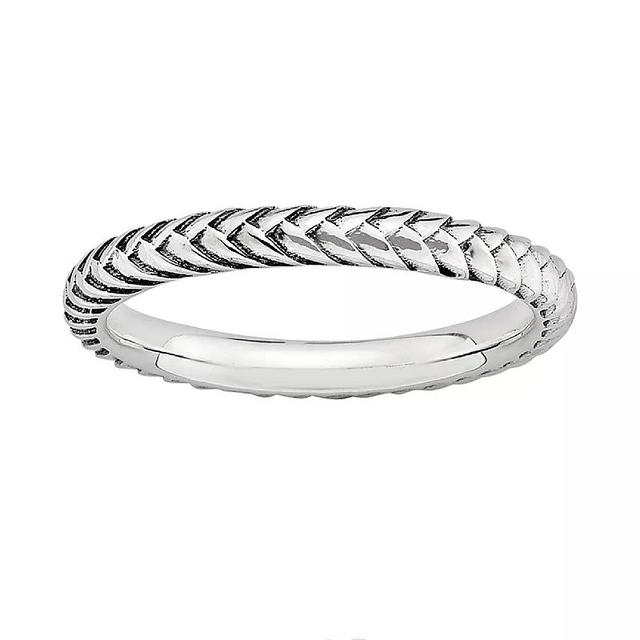 Stacks & Stones Sterling Silver Wheat Stack Ring, Womens Product Image