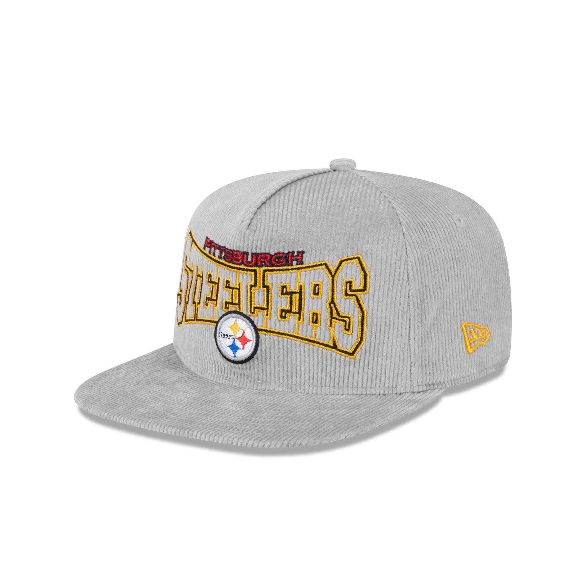 Pittsburgh Steelers Gray Cord Golfer Hat Male Product Image