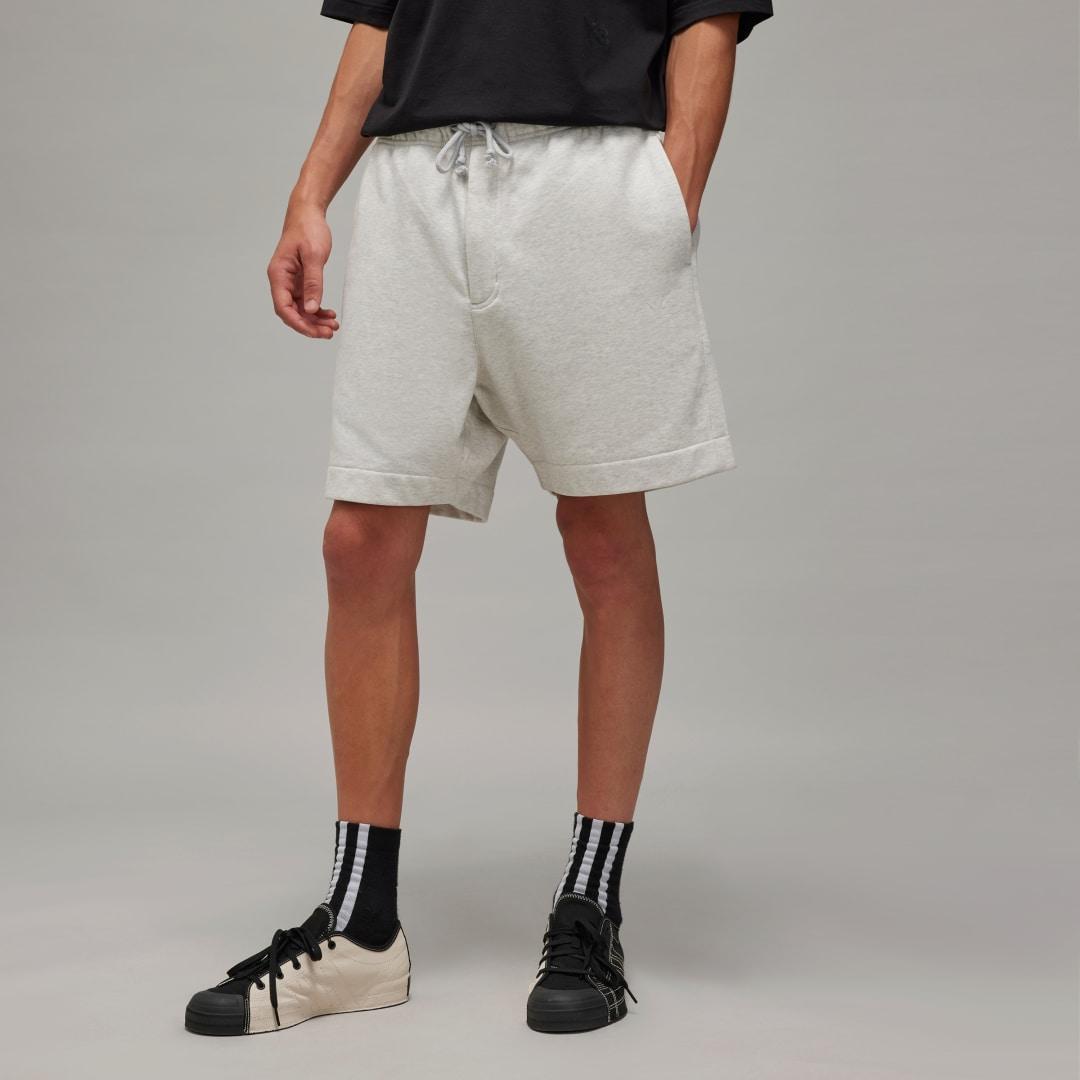 adidas Y-3 French Terry Shorts Light Grey Heather 2XL Mens Product Image