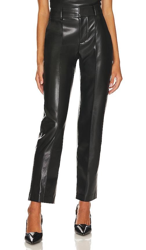 Womens Ming Pleated Faux Leather Pants Product Image