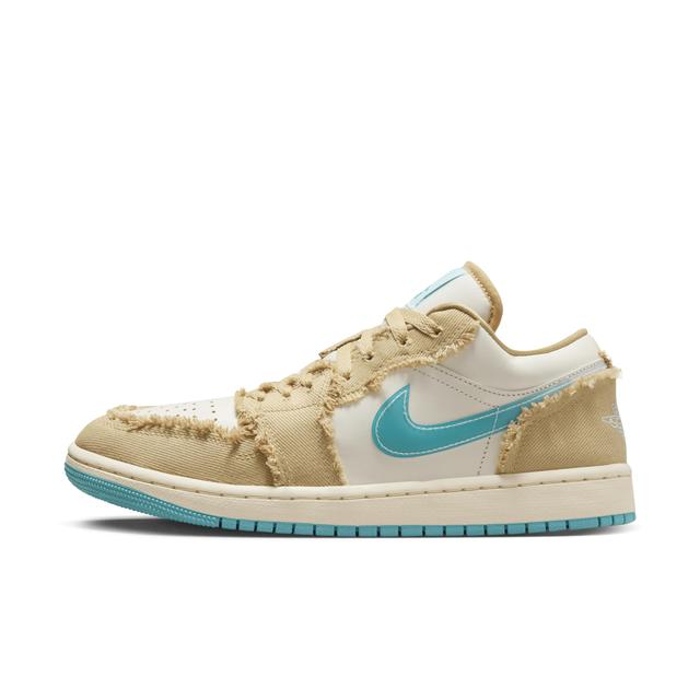 Jordan Womens Jordan AJ 1 Low - Womens Basketball Shoes Tan/Teal Product Image